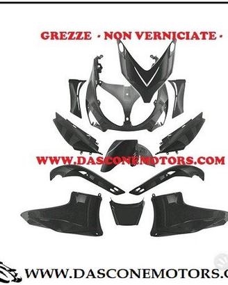 Kit carene Tmax Nuove Nero Grezzo 2001 2007