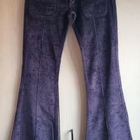 pantaloni donna a zampa Dondup