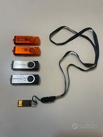 Set 5 chiavette pendrive USB da 4 Gb