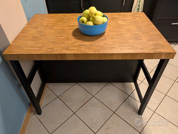 Isola per cucina Vadholma Ikea nero/rovere