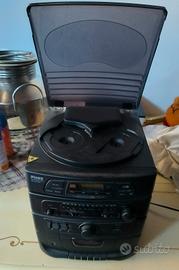 stereo con CD e cassette 
