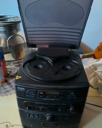 stereo con CD e cassette 