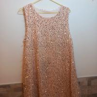 Vestito color oro con paillettes