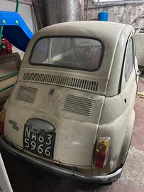 Fiat 500 d epoca da restauro