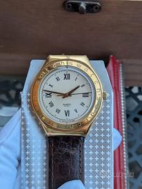 Swatch Irony Big 1996 Dorato Full Set Box Rosso