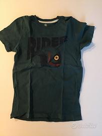 T-shirt bambino Rider Skate 7-8 anni verde casual