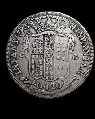 Napoli 1786 Piastra 120 Grana  Ferdinando IV 