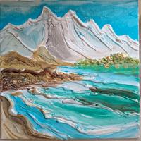 paesaggio mare e montagna 