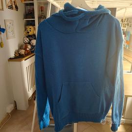 💙 Maglione con cappuccio azzurro – Morbido