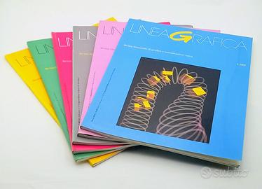6 riviste LINEA GRAFICA annata completa 1989