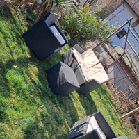 Set salotto da giardino in rattan