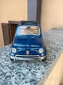 modellino Fiat 500L 1968  Scala 1/16 Blù -  BURAGO