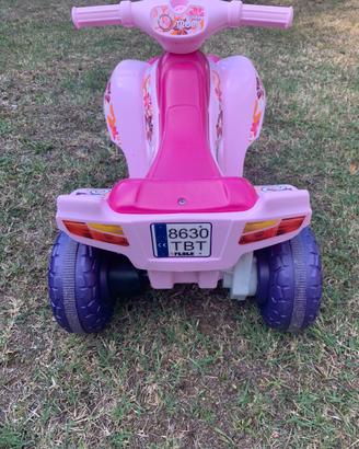 Quad moto elettrica cavalcabile