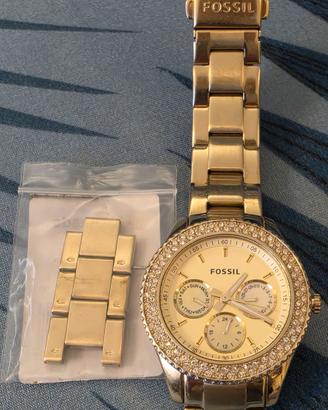 Orologio Fossil ES3101 Donna Oro Giallo e Maglie