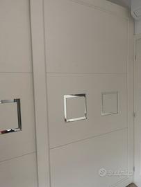 Armadio moderno legno frassinato bianco 292x253x60