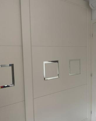 Armadio moderno legno frassinato bianco 292x253x60
