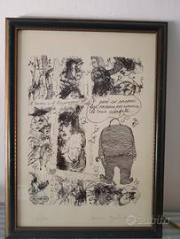 Quadro Litografia d'Autore Firmato Mario Guida 
