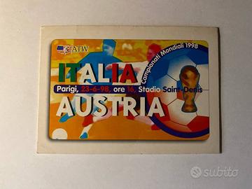 Scheda telefonica Italia Austria 1998 sigillata