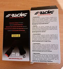 coppia di estensioni per cinture di sicurezza omol