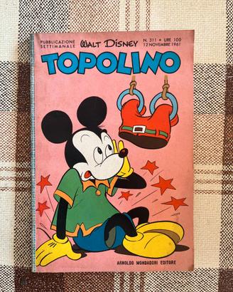 TOPOLINO numero 311 - 12 Novembre 1961