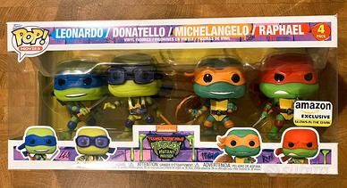 Funko Pop Ninja Turtles Glow 4 Pack