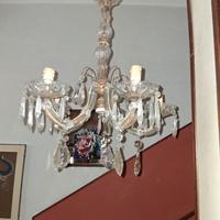 Lampadario prismi cristallo