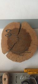 Ceppo di legno con poesia J. Prevert Sangue e pium