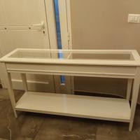 Mobile bianco con Piano in vetro