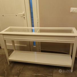 Mobile bianco con Piano in vetro