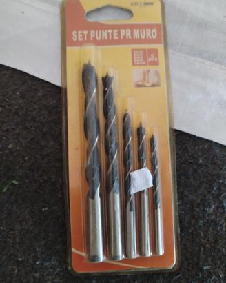 Set punte per trapano per legno  5 pezzi 