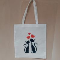 Shopper in tnt gatti innamorati