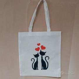 Shopper in tnt gatti innamorati