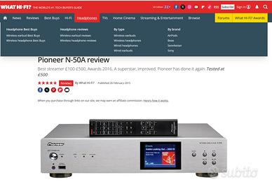 Pioneer Network Audio Player Hi-Res N-50