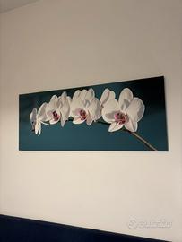 Stampa artistica parete su tela - orchidee bianche