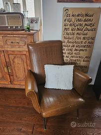 poltrone vintage vera pelle