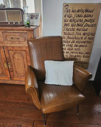 poltrone vintage vera pelle