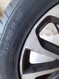 Coppia Pneumatici con cerchi nissan ,e per 500 