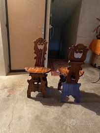 Sedie in legno