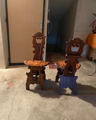 Sedie in legno