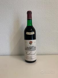 Vino rosso Cabernet 1971 Vinicola Udinese d'annata
