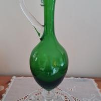 Brocca in vetro verde di Empoli