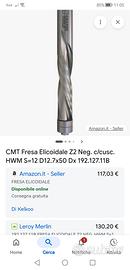fresa a candela con cuscinetto a copiare 