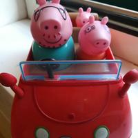 Peppa Pig con Famiglia Macchina Spingi e Vai
