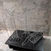 Set Porta CD Vintage Metal Design - Gatti e Cane 