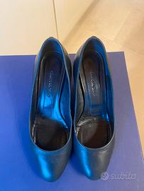 Décolleté pelle bleu