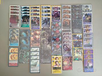 Mazzo Digimon carte Dark Master completo promo aa