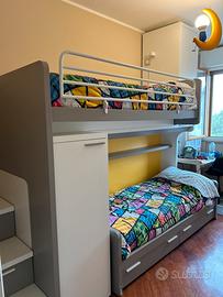 Soppalco lineare doppio letto- Doimo - quase nuovo