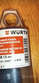 Punta diamantata per gres 12mm Wurth