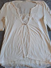 maglietta Intimissimi con canotta in pizzo