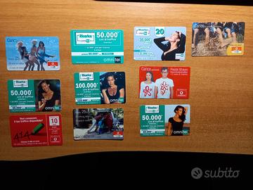 Collezionismo schede/card telefoniche gsm